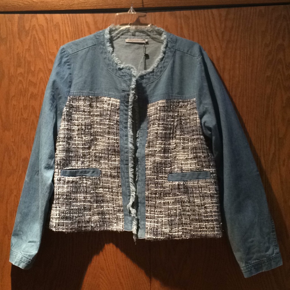Denim Boucle Jacket